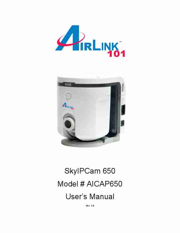 Airlink101 Digital Camera AICAP650-page_pdf